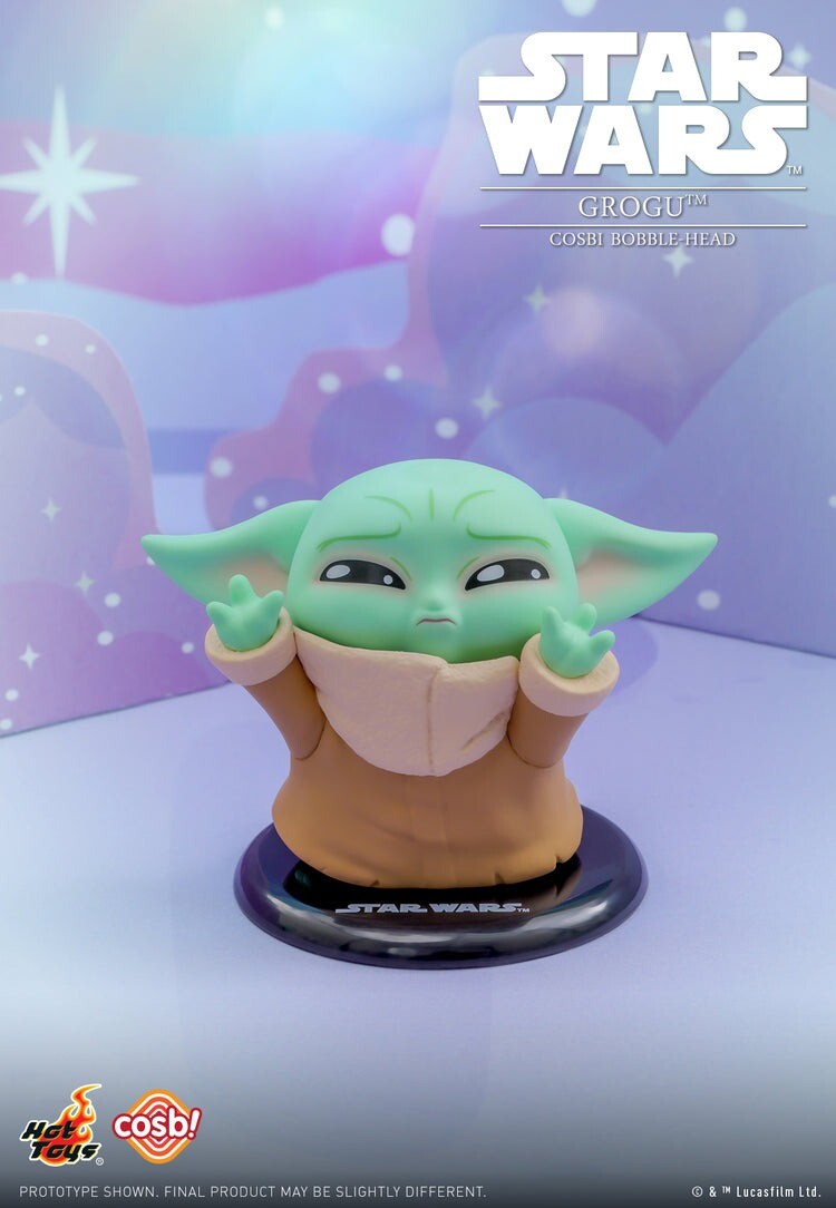 Hot Toys Star Wars Grogu Cosbi Bobble-Head Collection Figure