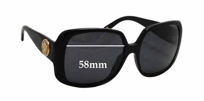 SFx Replacement Sunglass Lenses Fits Versace Ve 4224-k - 58mm Wide