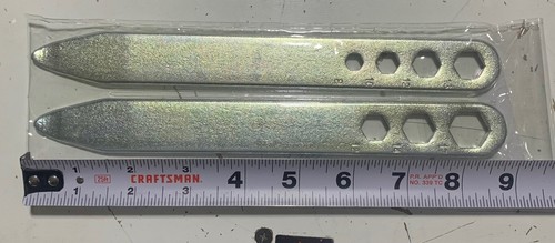 TOOL KIT TIRE IRON SET (2) SPOONS WITH HEX WRENCH BUILT IN HANDY (S1211) - Picture 3 of 3