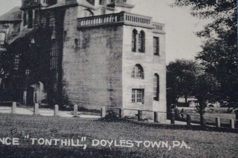 Henry Mercer's Residence "TONTHILL" Error Doylestown Bucks County PA Postcard
