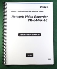 Canon VK-64 / CK-16 Instruction Manual: 302 Pages  Protective Covers