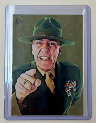 Gunnery Sergeant Hartman Artist Signed ''Full Metal Jacket'' Trading Card 2/10