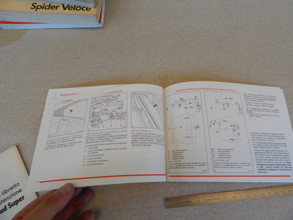 ALFA ROMEO 33 BOXER 16V 1989 MANUALE USO MANUTENZIONE ORIGINALE - Immagine 3 di 3
