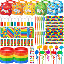 90PCS Building Block Birthday Party Favors Supplies Birthday Decorations Goodie