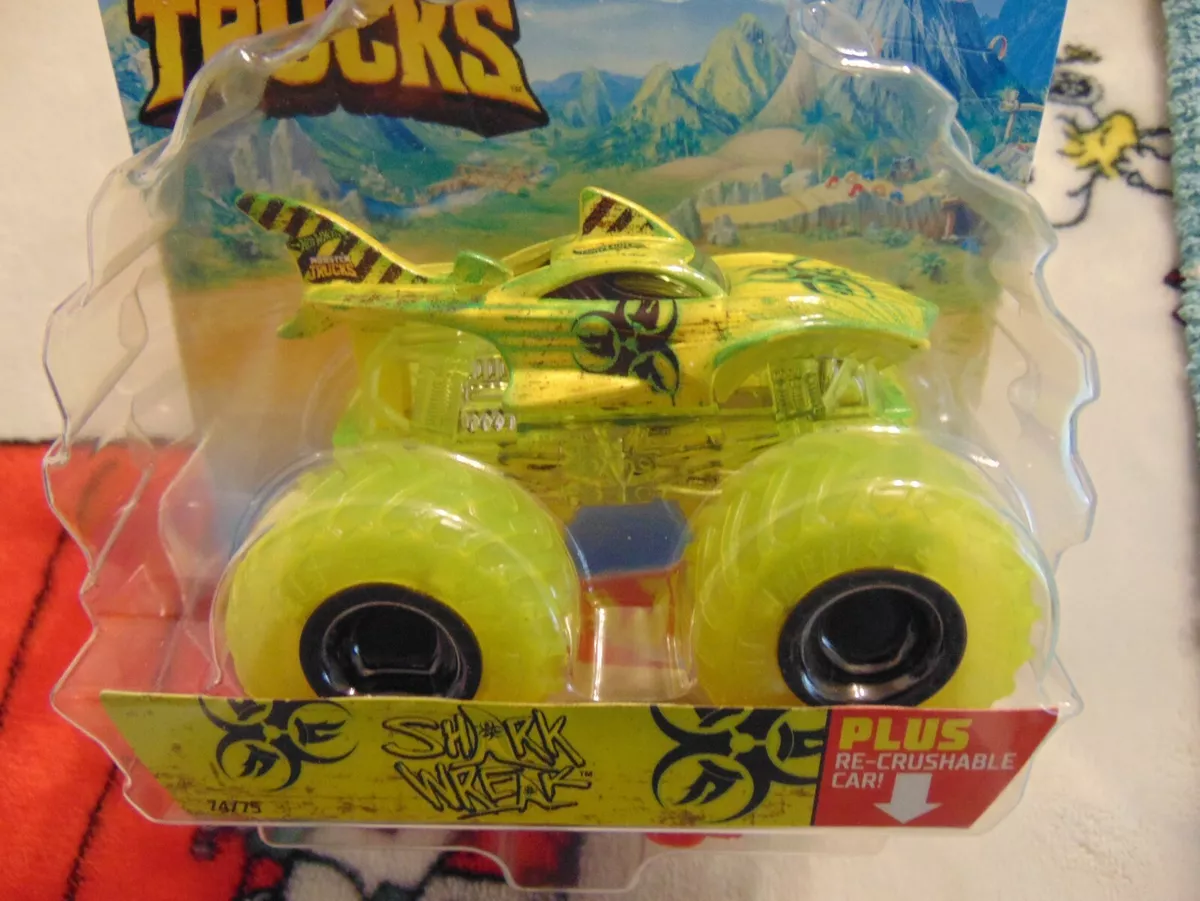 LSCC Hot Wheels Monster Truck Crash Car Sudden Stop Yellow