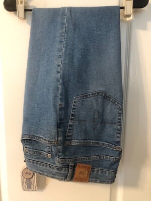 NWT JAG JEANS STRAIGHT LEG HIGH RISE MEDIUM BLUE STRETCH SIZE 12 PETITE 