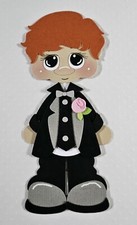 Groom Red Hair. Scrapbook, Card Making Paper Piecing