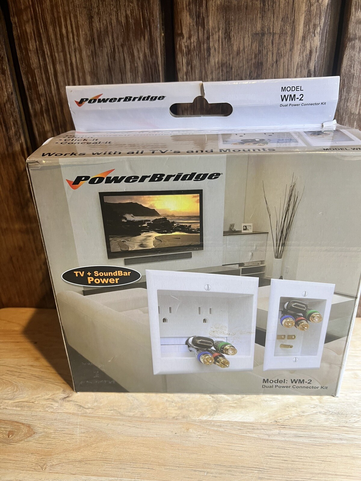 PowerBridge InWall Dual Power Cable Management Connector Kit WM2