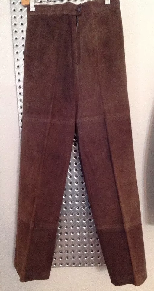 女式Brezin 42棕色绒面革西装套装 — 第 2/4 张图片