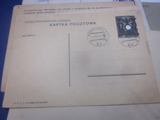 42405 General Government Postcard Warsaw postal stationery