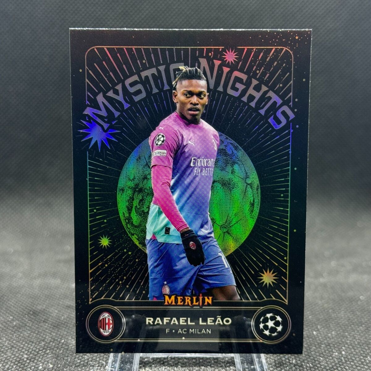 Rafael Leao 2023-24 Topps UEFA Merlin Mystic Nights AC Milan Rafael Leao 2023-24 Topps UEFA Merlin Mystic Nights AC Milan