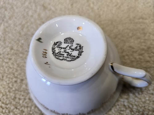 Royal Grafton Fine Bone China Made In England Cup & Saucer FLORAL ~ Rare one - Picture 12 of 12