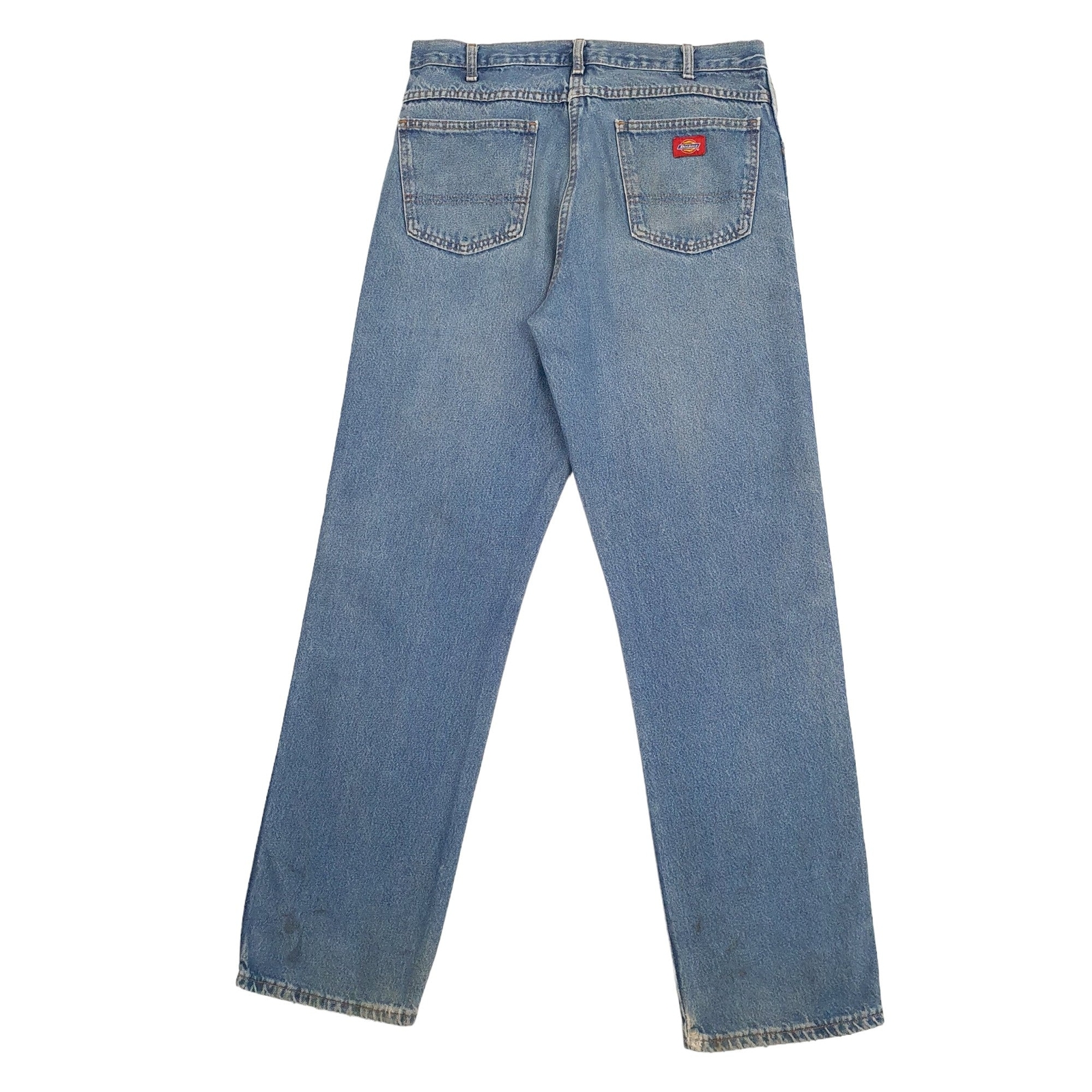 DICKIES Carpenter Workwear Trousers Cotton Blue Mens W36 L34 image 3