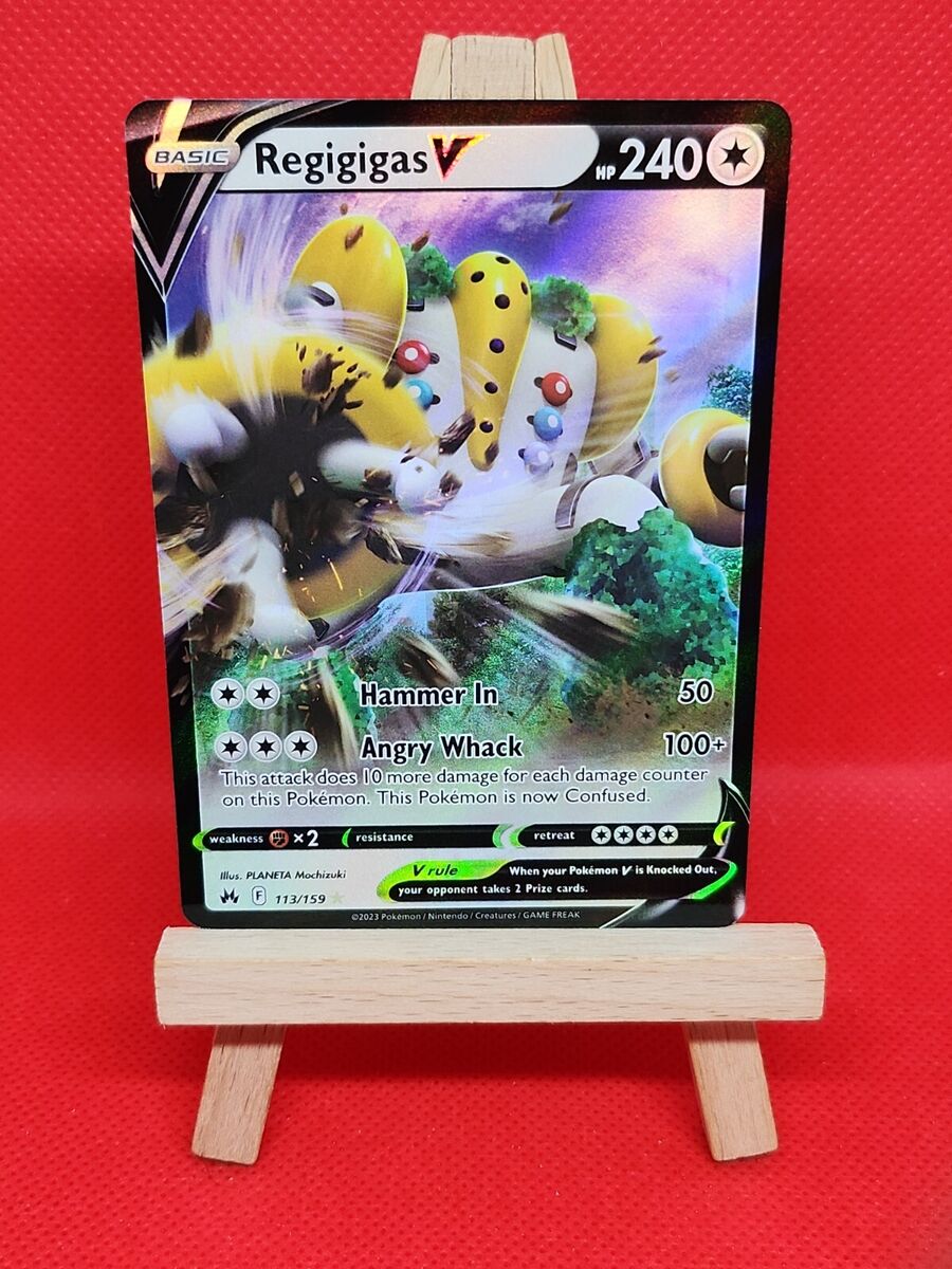 Pokémon TCG Regigigas V Crown Zenith 113/159 Holo Ultra Rare FREE SHIPPING  FOIL