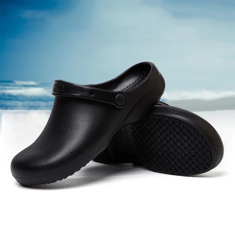 ✓Women Men Chef Shoes Cook Clogs Safety Antislip Kitchen Shoes Sandals EVA