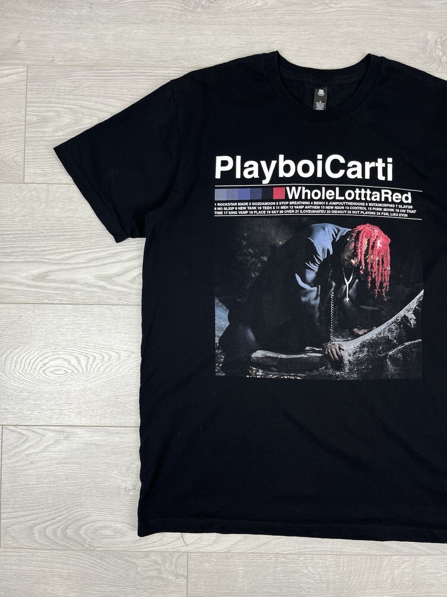 Playboy Carti Whole Lotta Red Black Merch Rap Opium T Shirt
