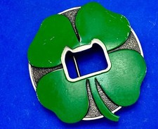 Lucky Shamrock Four Leaf Clover - Kalan bottle opener and novelty belt buckle