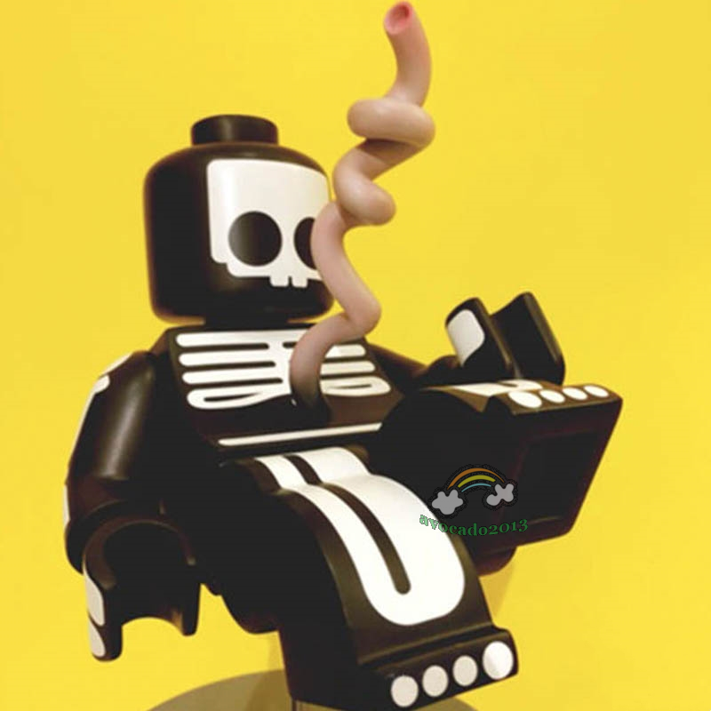 Mighty Jaxx Brick Baby Jason Freeny Black H21CM Toy Figure Limited