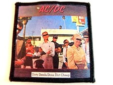New ACDC Dirty Deed Done Dirt Cheap Glam Classic Hard Rock Patch 76 Photo Logo