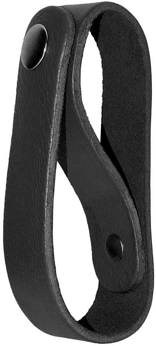 Porte-cravache Pour équitation En Cuir Véritable - Noir, Marque BS, Neuf En Emballage D'origine