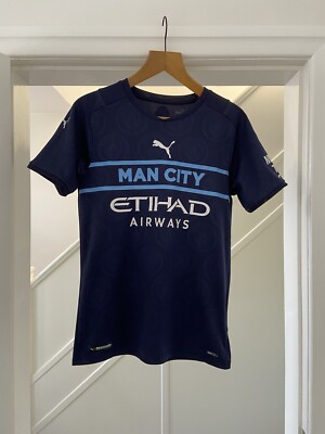Manchester City 2021-22 Puma Third Football Shirt Small UK