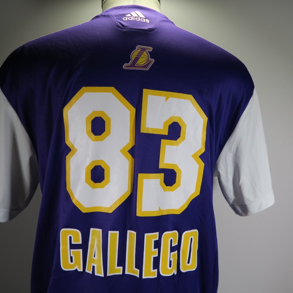 Adidas Los Angeles Lakers Basketball Gallego #83 Purple Adidas Los Angeles Lakers Basketball Gallego #83 Purple