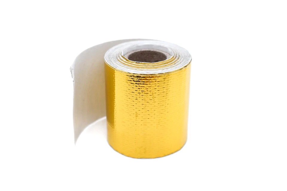 5m x 50mm Gold Hitzeschutz Isoliertape selbstklebend Klebeband reflektierend - Bild 2 von 4
