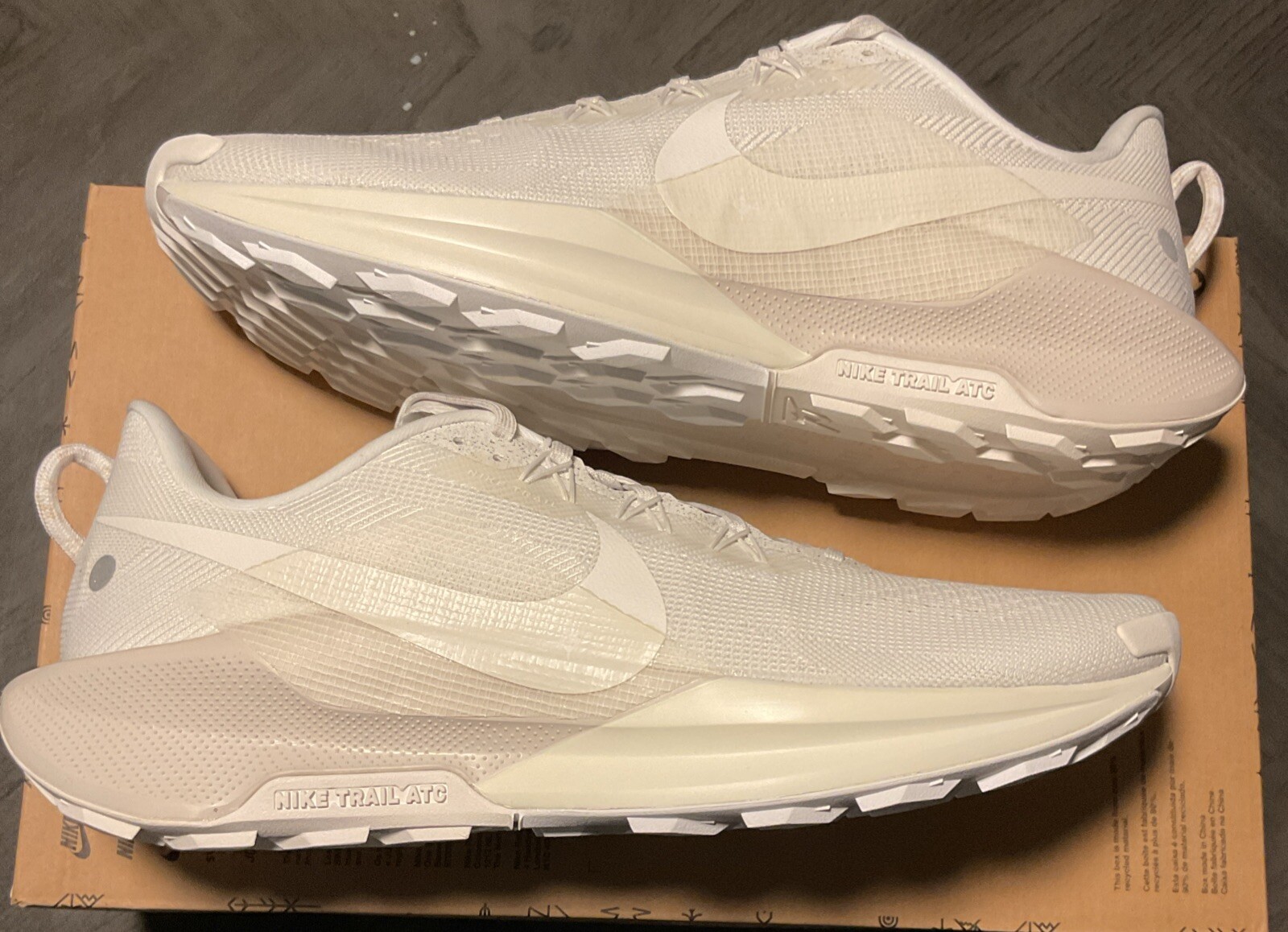 Men's Size 14- Nike Reactx Pegasus Trail 5 Summit White DV3864-101 New