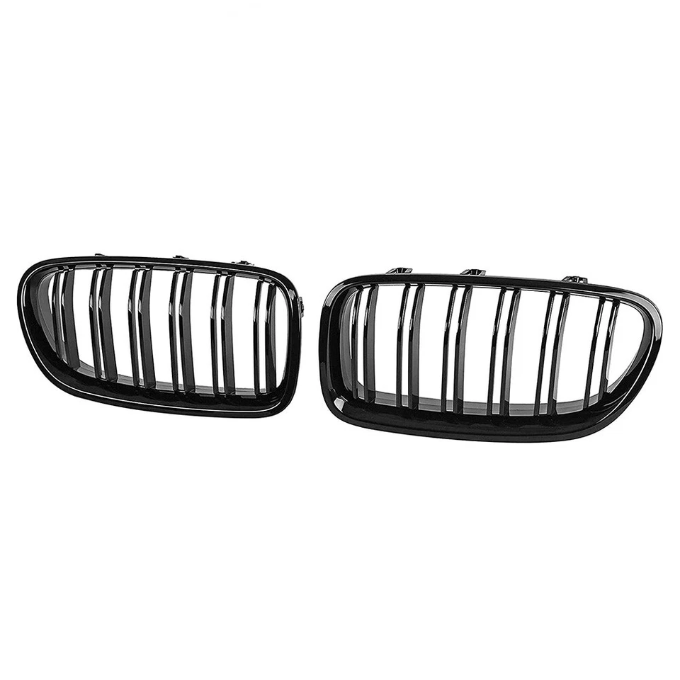 Bumper Bar Grill Grille Bodykit Suitable For BMW 5 Series F10 F11 Gloss Black - image 3 of 4