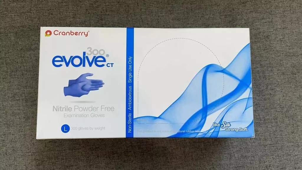 Cranberry Evolve CT 300 Nitrile Exam Chemo Gloves Case XS to XL