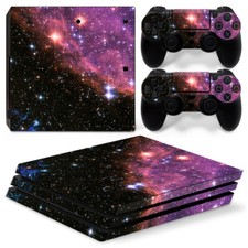 Sony PS4 Pro Console and Controller Skins / Decal-- Space / Stars / Nebula P-636