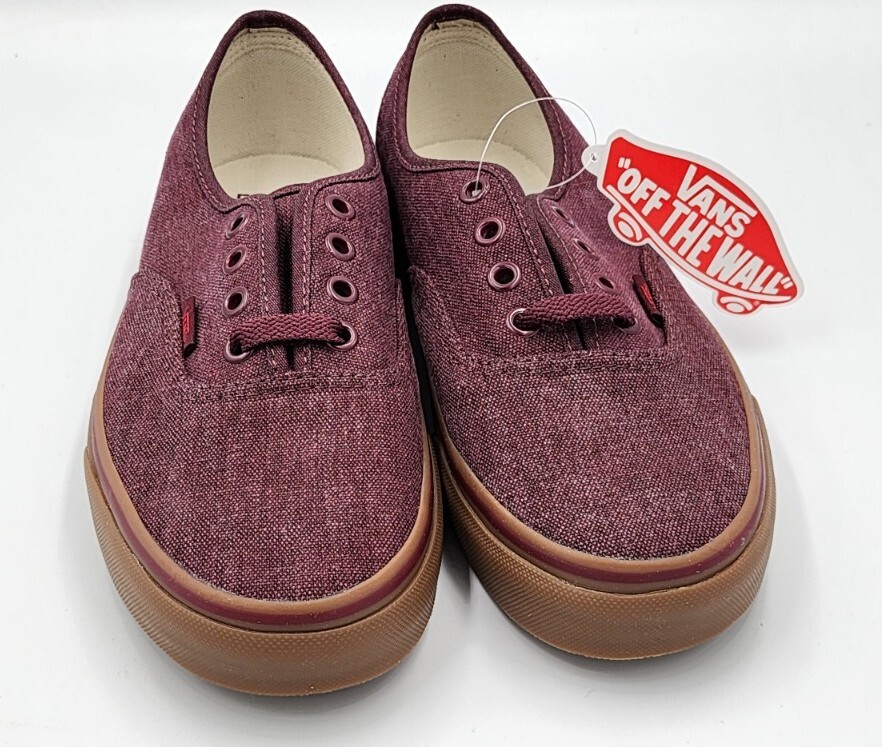 Vans Unisex Authentic Washed Canvas Skate Shoes Port Royal Size Mens 4 Womens 5.5-image