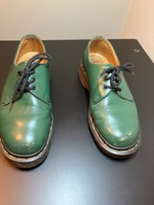 Dr. Martens Men's Green Oxfords vintage, rare; hipster grunge, broken in comfy