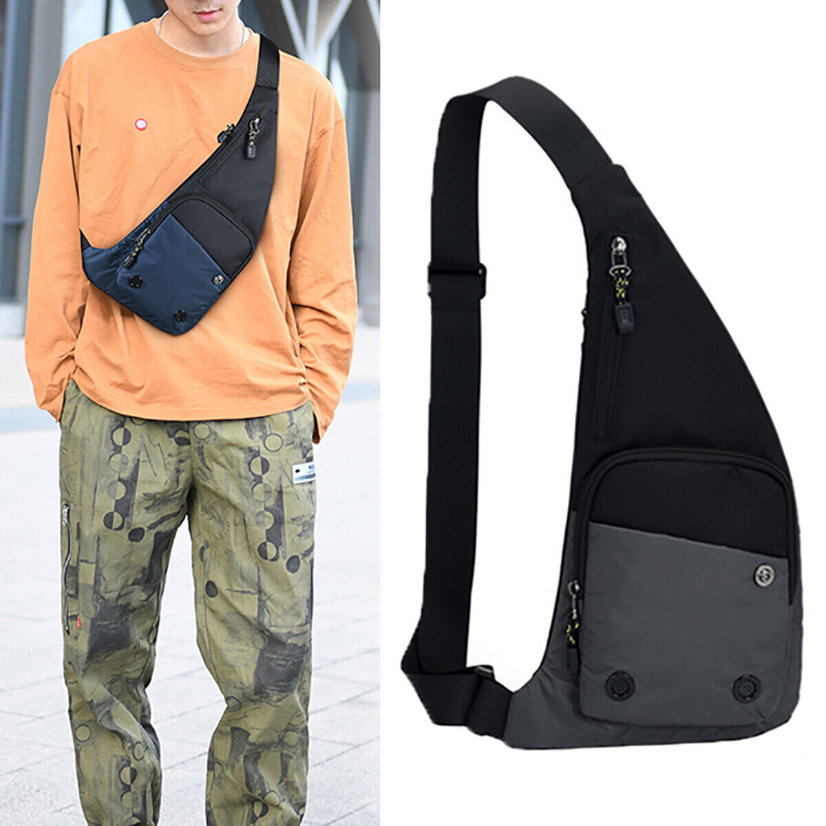 LV design style Premium Waist Pouch Bag,Shoulder to chest cross bag,Outdoor  travel bag,passport