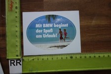 Alter Aufkleber Automobil Autohaus Werkstatt Motorsport Formel BMW Oldtimer (RRB