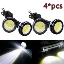4pcs White 23MM Eagle Eye 9W LED Fog DRL Reverse Backup Light Car Motor US New