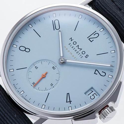Nomos Ahoi Neomatik 38 Automatic Date Blue Dial Steel Men's Watch - 526 - - Picture 4 of 5
