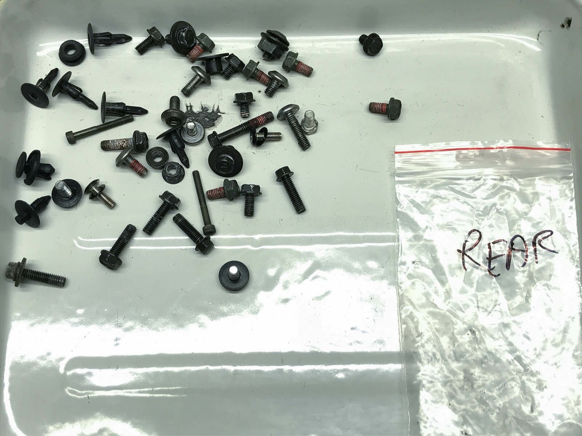 Kawasaki Z1000 Z 1000 (2) 04' Rear Part of Bike Bolts Screws as