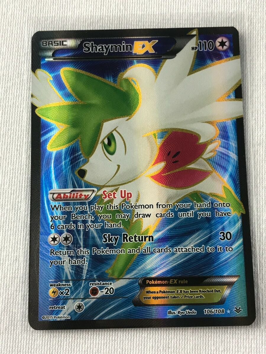 Pokémon Shaymin EX 106/108 Card carta ultra rara Céus estrondosos Original  COPAG