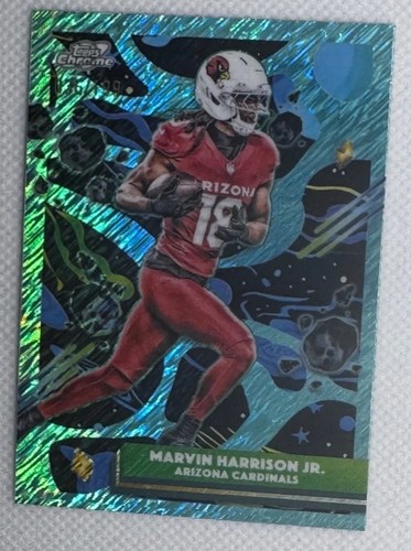 2025 TOPPS CHROME COSMIC  /199  TEAL MARVIN HARRISON JR. Arizona cardinals