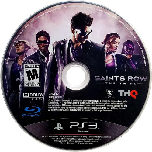 Scratch-Free - Saints Row The Third - Sony Playstation 3 Pristine Authentic