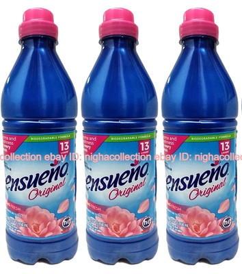 ( Lot 3 ) EnsuenoOriginal Fabric Softener Spring Fresh Long Lasting 22 oz Each