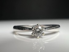 585 14K Weißgold Ring Diamond Solitär MONCARA Vintage Gold Ring