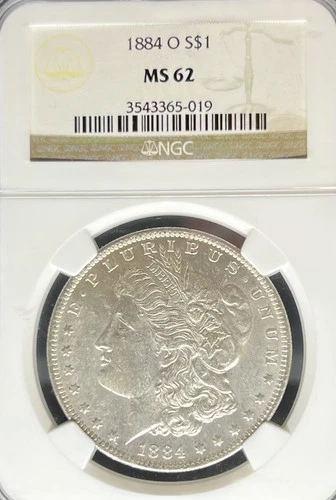 1884-O Morgan Dollar MS62 NGC (#PA3543365019)