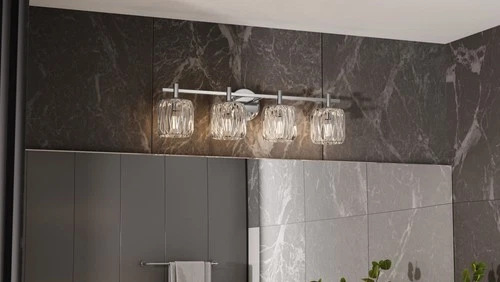 Quoizel SPD8630 Spade 4 Light 30"W Vanity Light - Black - Picture 4 of 12