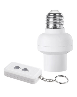Remote Control Light Bulb Socket, Wireless Light Bulbs Socket Switch Kit with Co