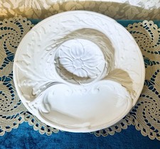 1940's Gien France Majolica Artichoke / Oyster Serving Platter