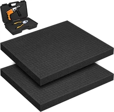 2PCS Pick and Pluck Foam 16 X 12 X 1In, High Density PU Customizable Pick Apart