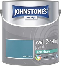 Johnstone's Wall & Ceiling Paint Silk Emulsion Smooth Finish Tin 2.5L All Colors