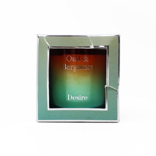 Clearance Scented Candle Glass Jar Oud & Bergamot 36 hr Burn Time Home Décor - Picture 2 of 4